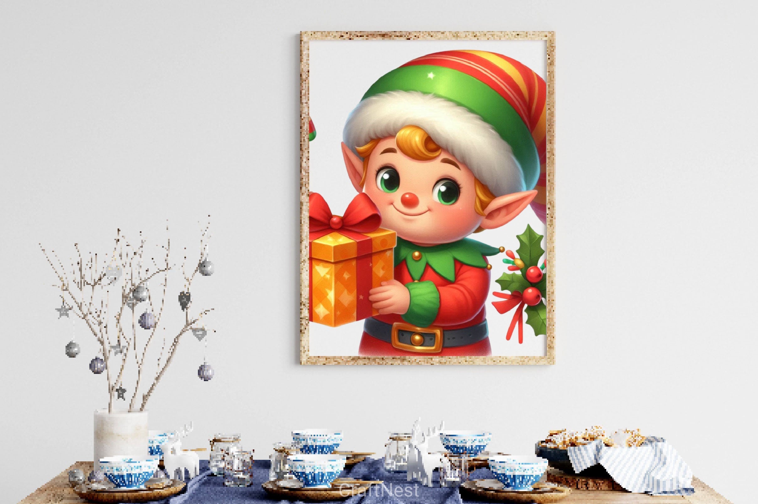 Christmas Elf Christmas Clipart Bundle 2 - CraftNest - Digital Crafting and Art