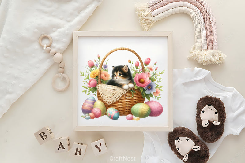 Easter Cat Clipart Bundle - CraftNest - Digital Crafting and Art