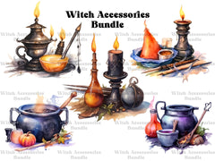 Witch Accessories Clipart - CraftNest