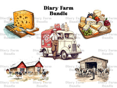 Dairy Farming Clipart - CraftNest