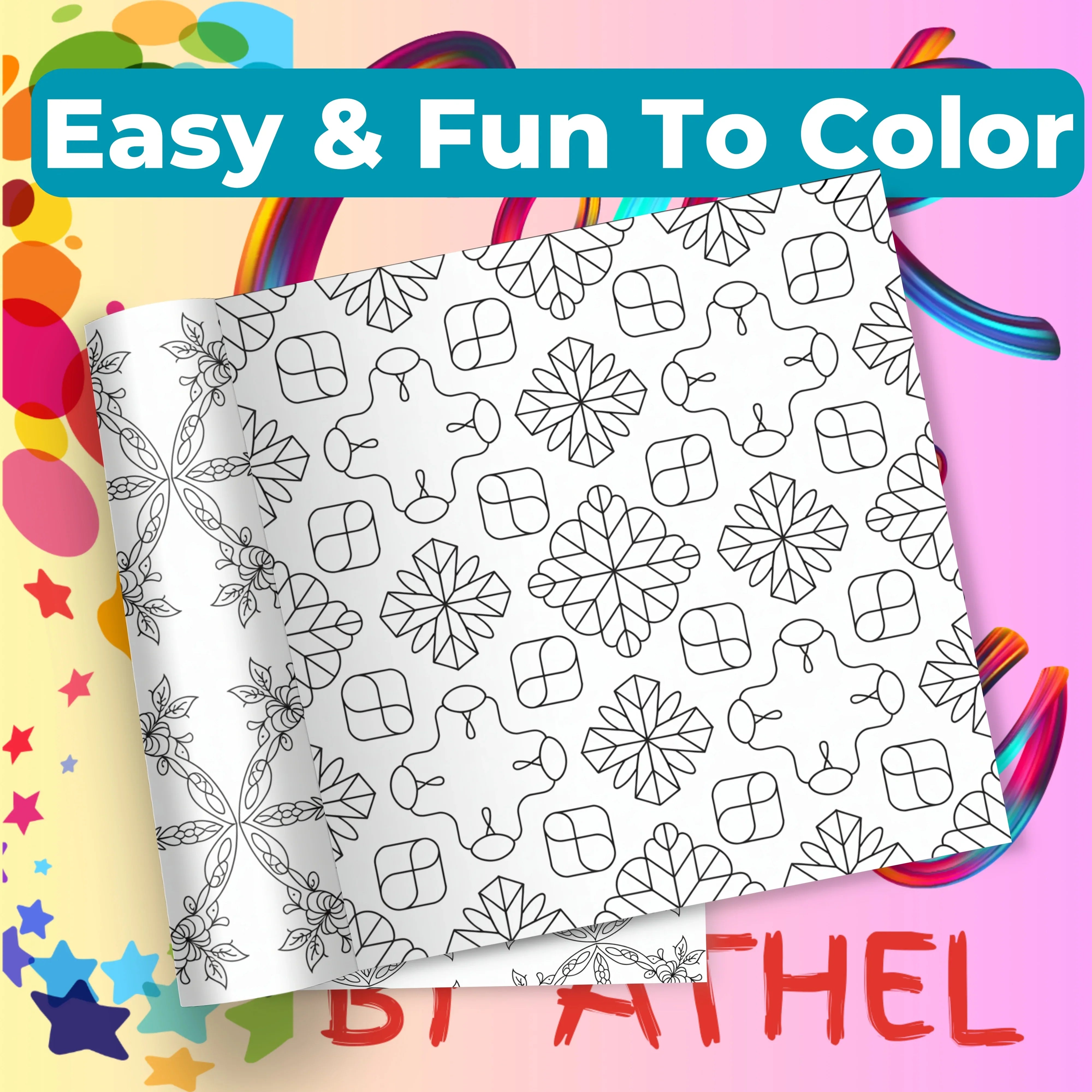 Nature Pattern Coloring Books Bundle - CraftNest - Digital Crafting and Art