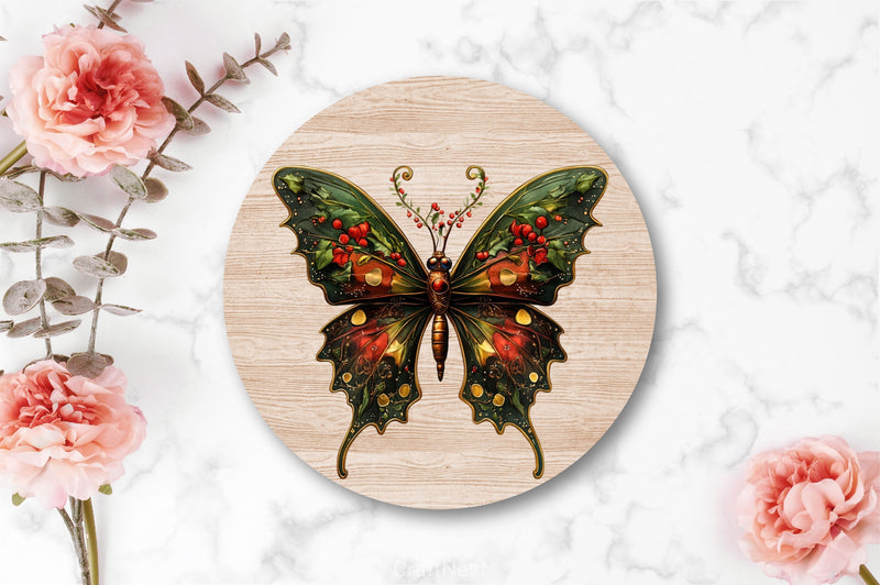 Christmas Butterfly Clipart Bundle 3 - CraftNest - Digital Crafting and Art