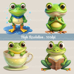 Frogs Clipart Bundle 2 - CraftNest - Digital Crafting and Art
