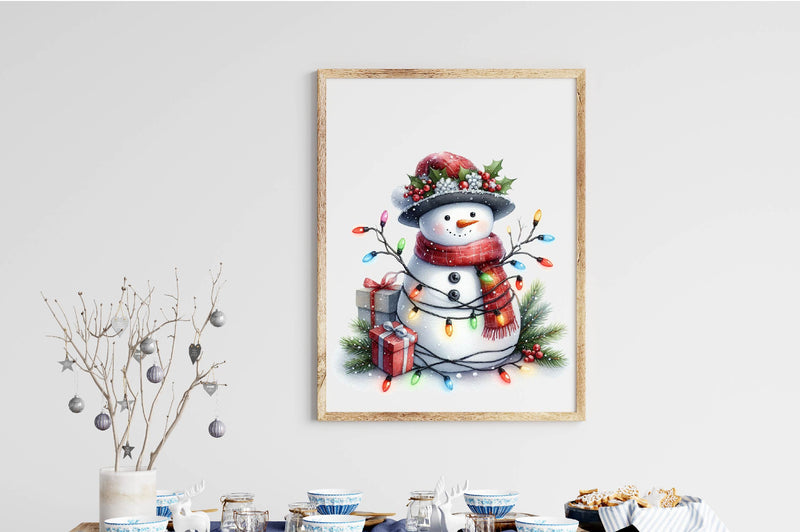 Cute Snowman Clipart Bundle 1 - CraftNest - Digital Crafting and Art