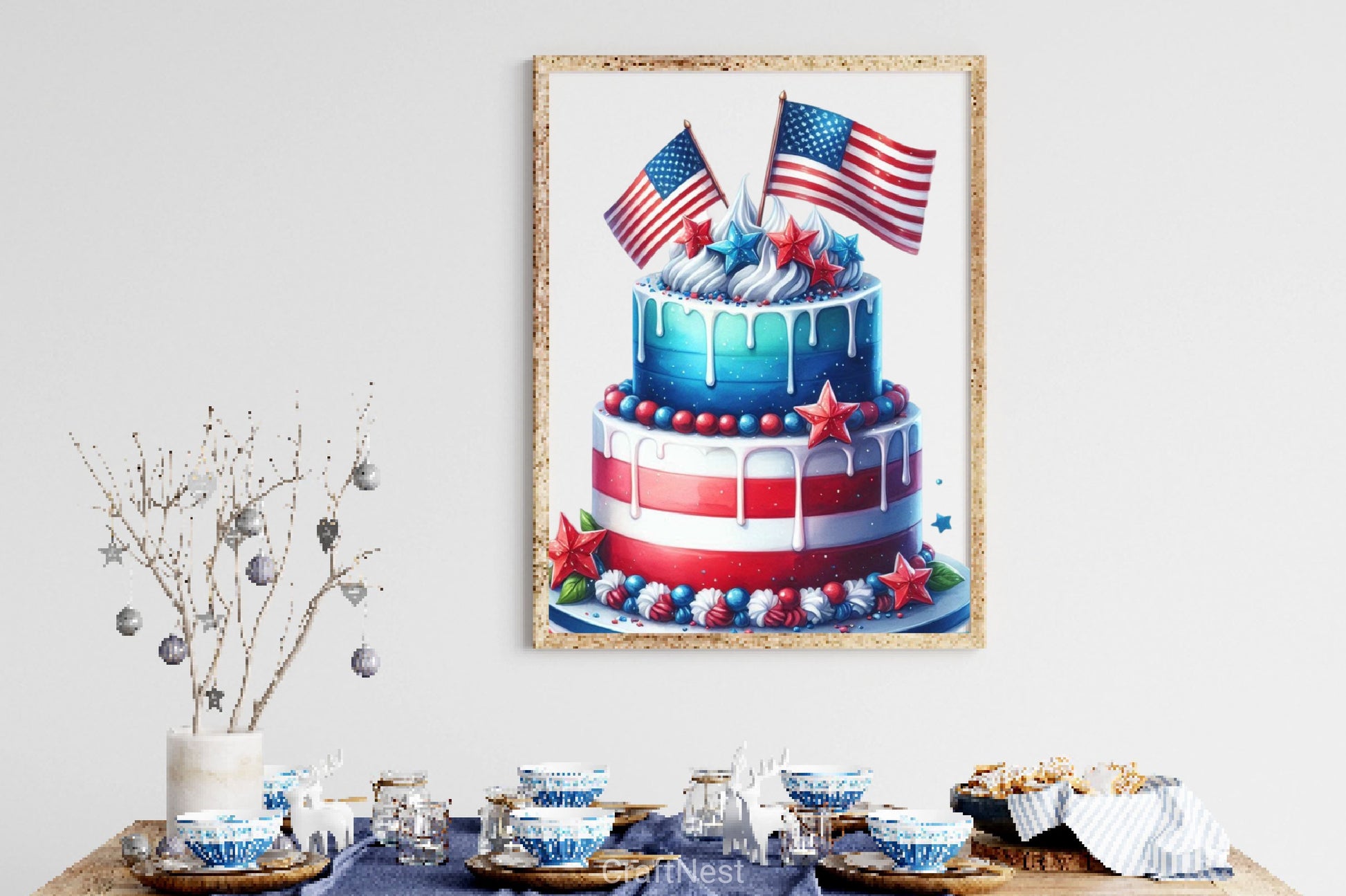 4th Of July Cupcake Clipart Bundle 2 - CraftNest - Digital Crafting and Art