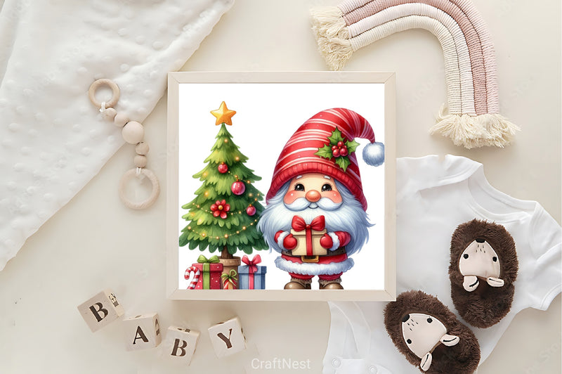 Christmas Gnome Clipart Bundle - CraftNest - Digital Crafting and Art
