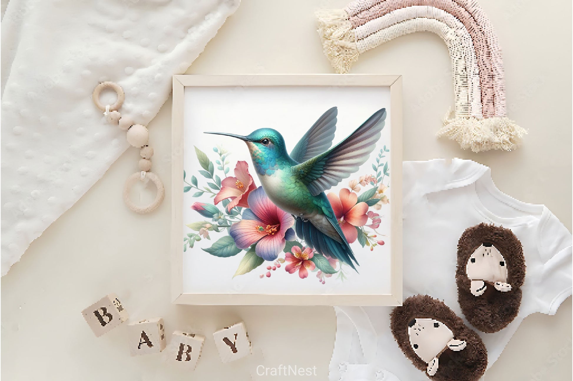 Flower Hummingbird Clipart Bundle - CraftNest - Digital Crafting and Art