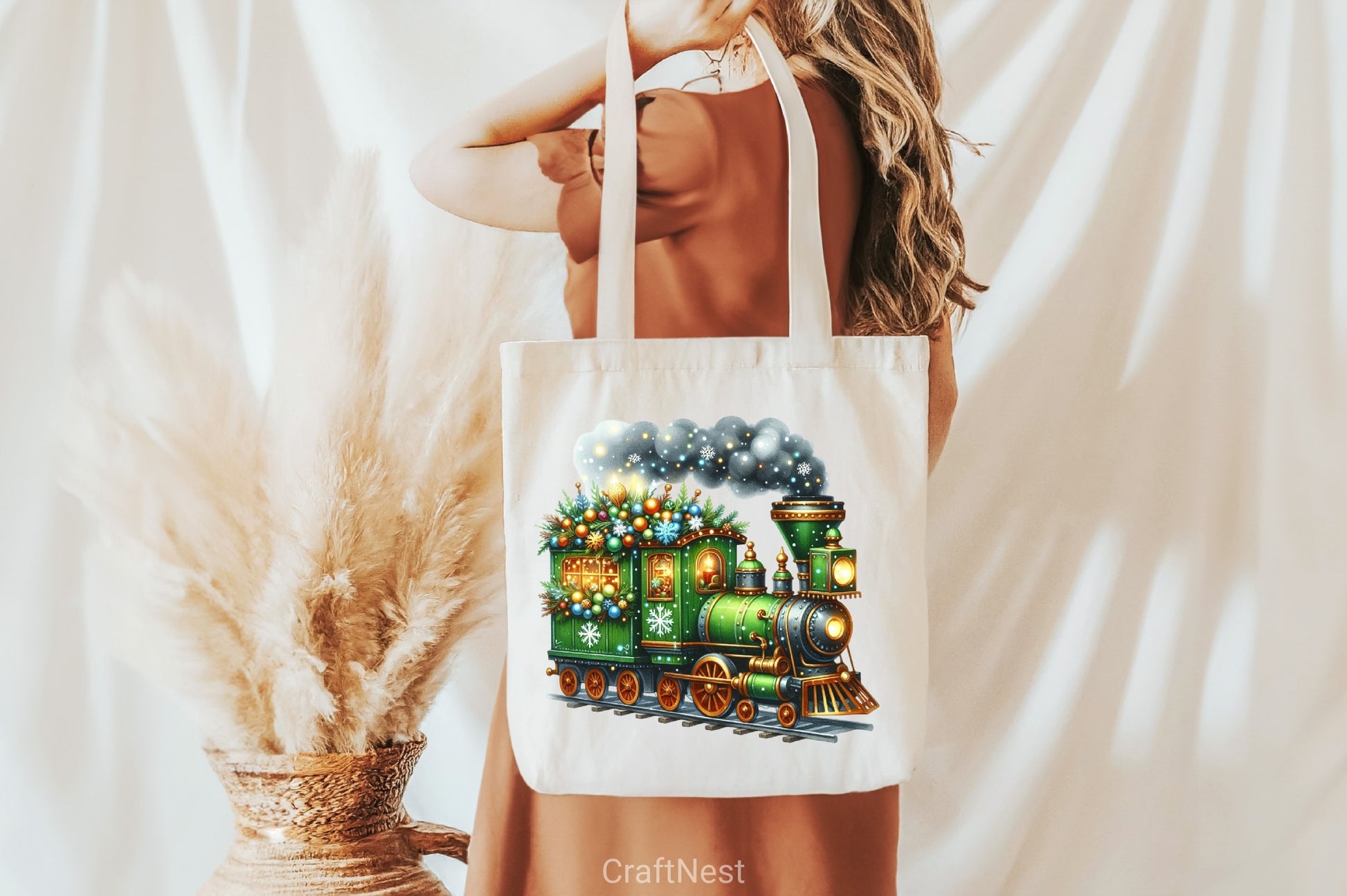 Christmas Vintage Train Clipart Bundle - CraftNest - Digital Crafting and Art