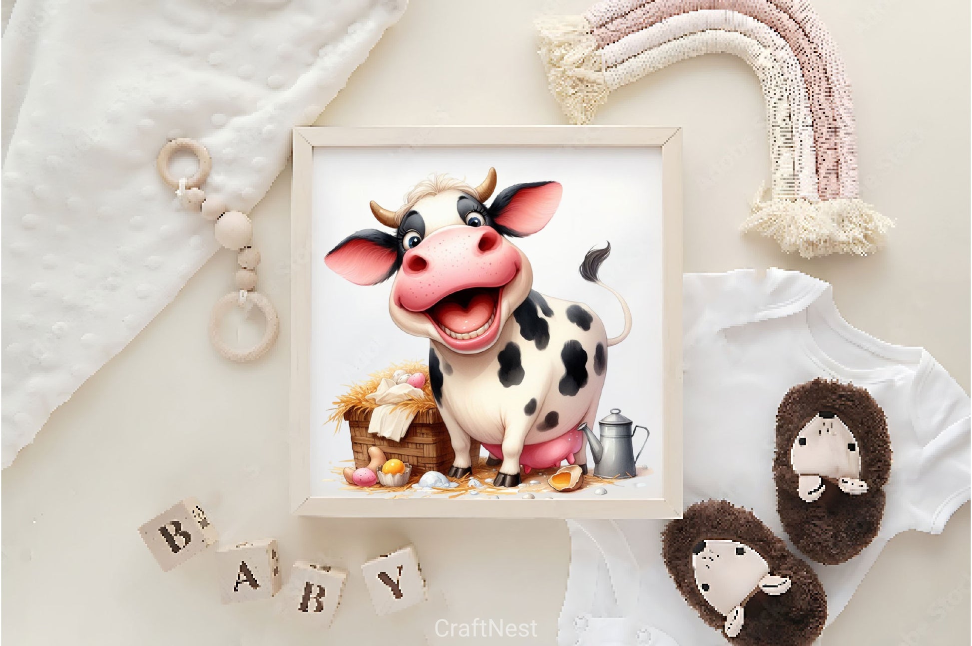 Funny Cute Cow Clipart Bundle - CraftNest - Digital Crafting and Art