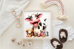 Funny Cute Cow Clipart Bundle - CraftNest - Digital Crafting and Art