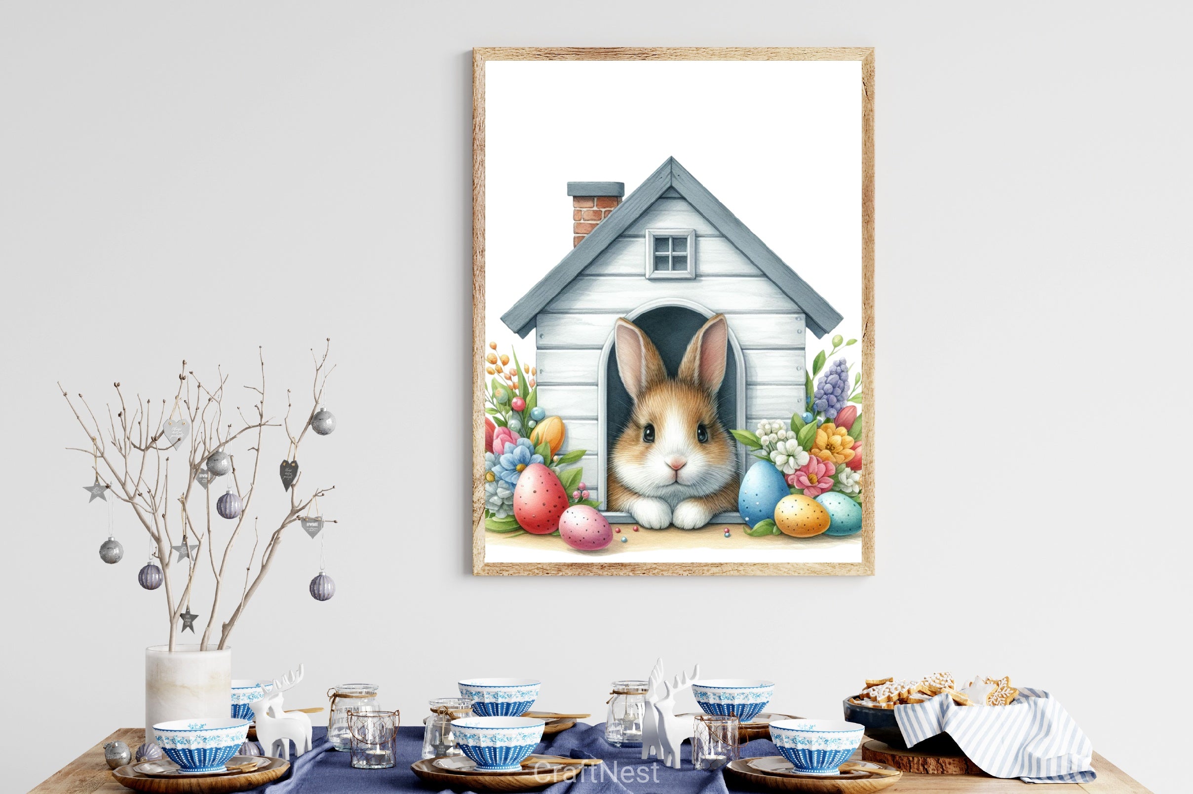 Easter Bunny Peeking Clipart Bundle 21 - CraftNest - Digital Crafting and Art