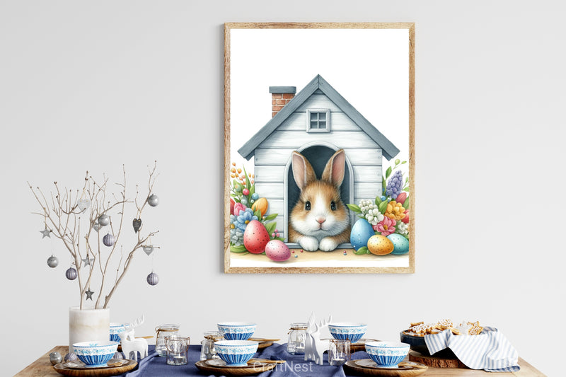 Easter Bunny Peeking Clipart Bundle 21 - CraftNest - Digital Crafting and Art