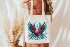 Heart Angel Wings Clipart Bundle 5 - CraftNest - Digital Crafting and Art