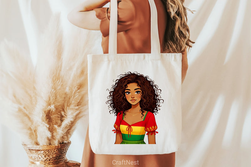 Black History Month Girl Clipart Bundle 2 - CraftNest - Digital Crafting and Art