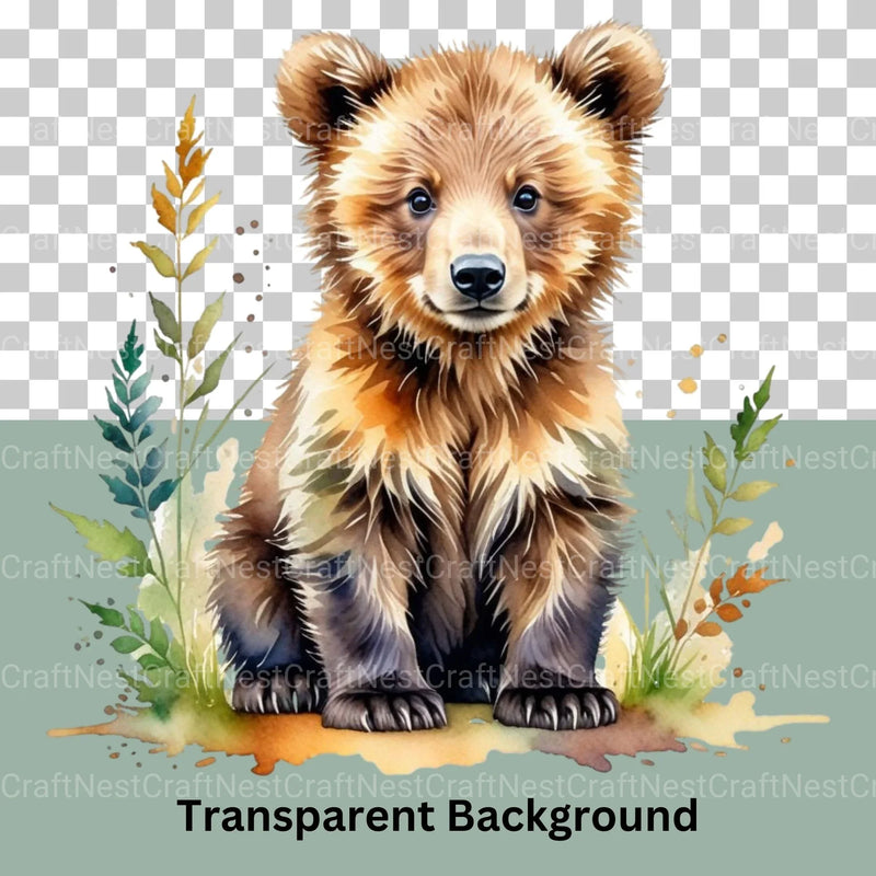 Cute Woodland Animals Clipart Bundle 2 - CraftNest - Digital Crafting and Art
