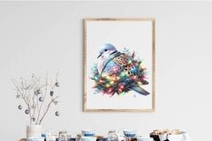 Christmas European Turtle Dove Clipart Bundle - CraftNest - Digital Crafting and Art