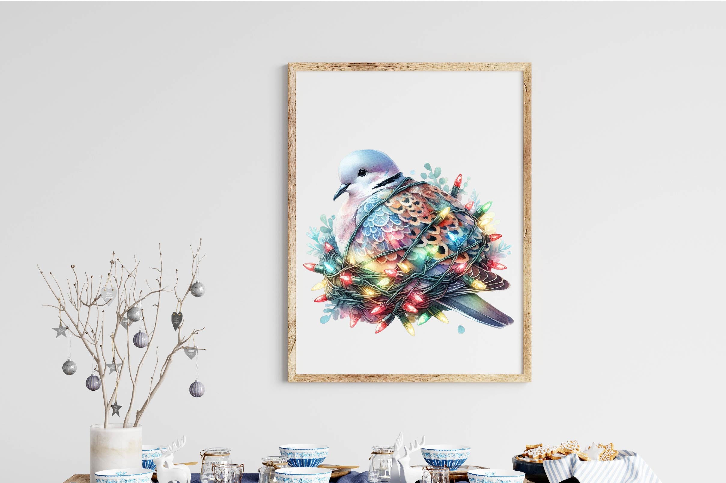 Christmas European Turtle Dove Clipart Bundle - CraftNest - Digital Crafting and Art