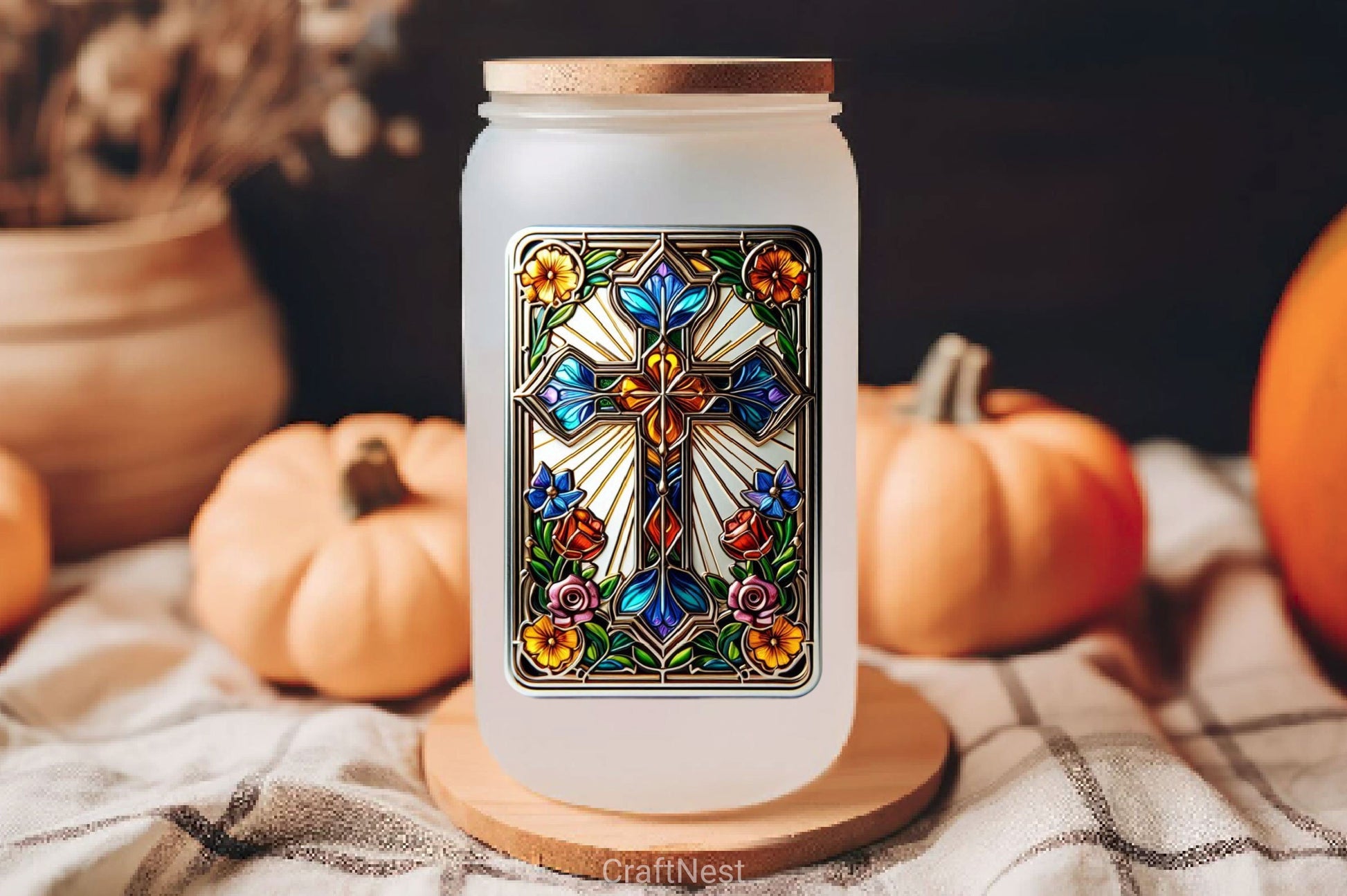 Stained Glass Cross Tarot Card Clipart Bundle 17 - CraftNest - Digital Crafting and Art