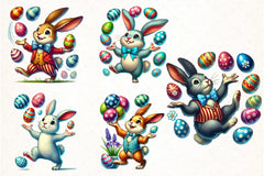 Easter Eggs & Bunny Clipart Bundle - CraftNest - Digital Crafting and Art