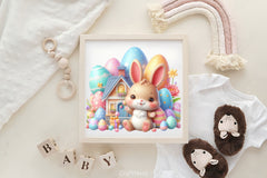 Easter Bunny House Clipart Bundle 3 - CraftNest - Digital Crafting and Art