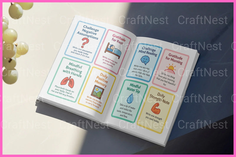 Everyday Wellness CBT Cards for Mental Health - CraftNest - Digital Crafting and Art