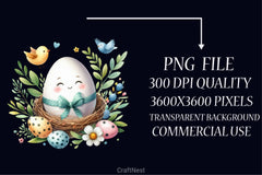 Easter Eggs Clipart Bundle - CraftNest - Digital Crafting and Art