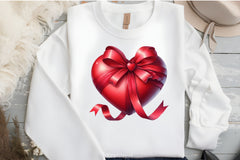 Valentine's Red Heart Bow Clipart Bundle - CraftNest - Digital Crafting and Art