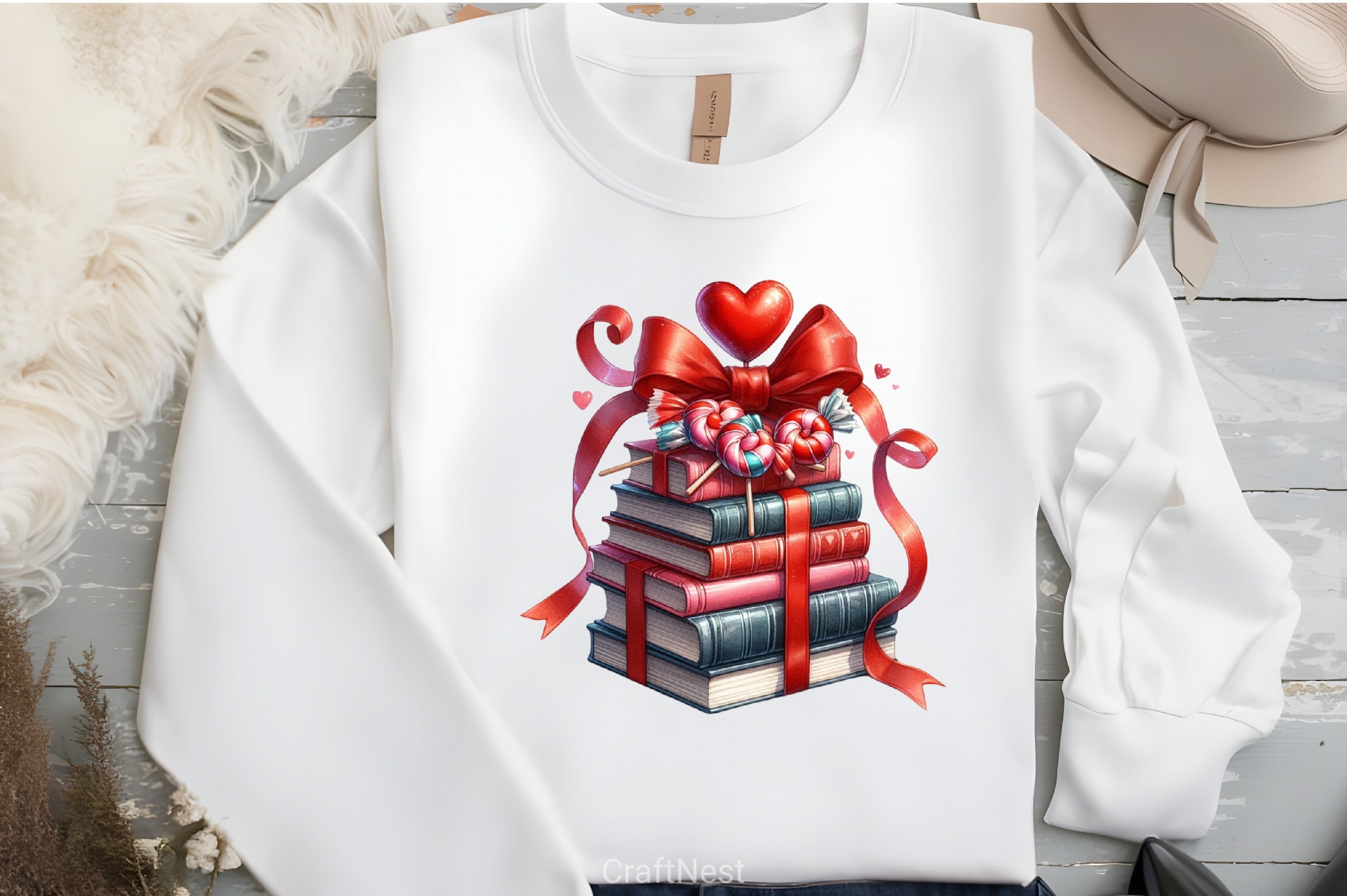 Valentine's Books Clipart Bundle - CraftNest - Digital Crafting and Art