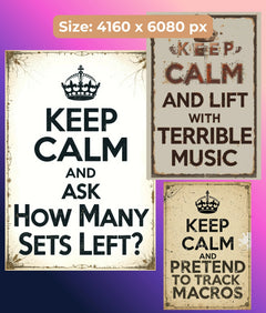 GYM Wall Art Collection - CraftNest - Digital Crafting and Art