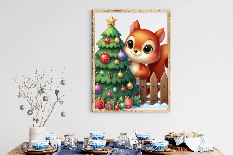 Christmas Squirrel Clipart Bundle 7 - CraftNest - Digital Crafting and Art