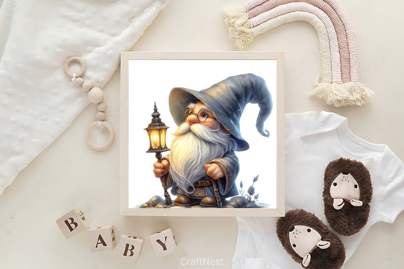 Wizard Gnome Clipart Bundle - CraftNest - Digital Crafting and Art