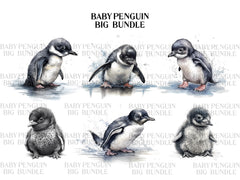 Baby Penguins Clipart - CraftNest