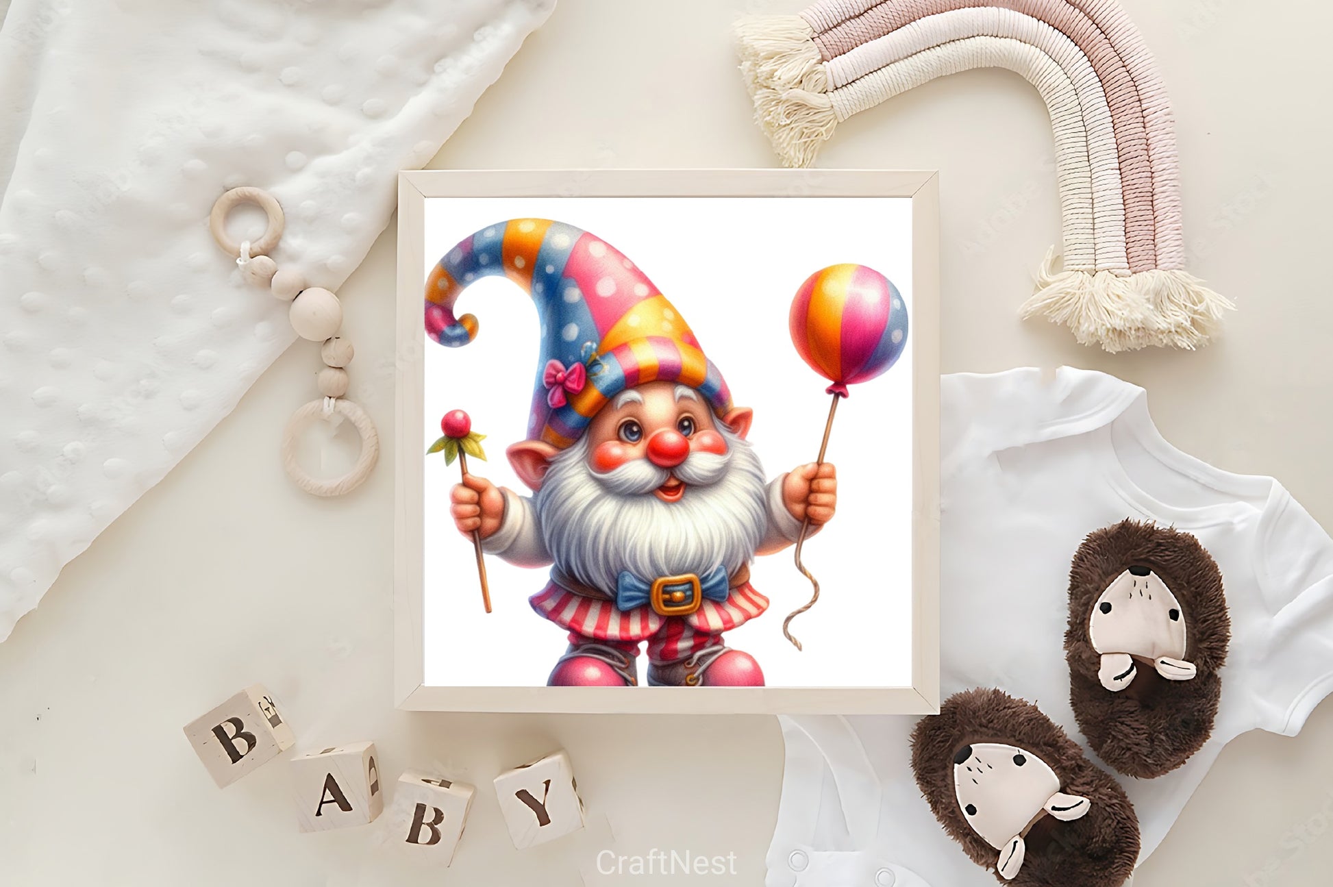 Cute Gnome Clipart Bundle - CraftNest - Digital Crafting and Art
