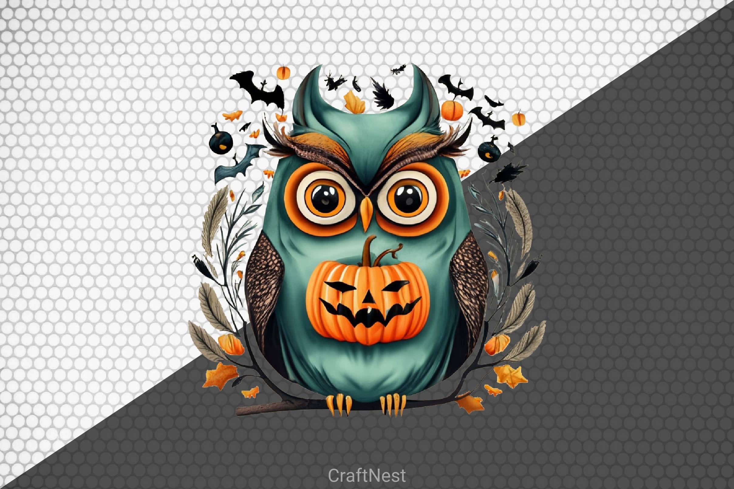 Halloween Owl Clipart Bundle 5 - CraftNest - Digital Crafting and Art