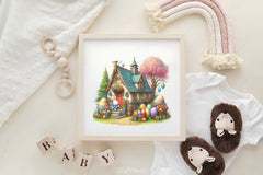 Easter Bunny House Clipart Bundle 2 - CraftNest - Digital Crafting and Art