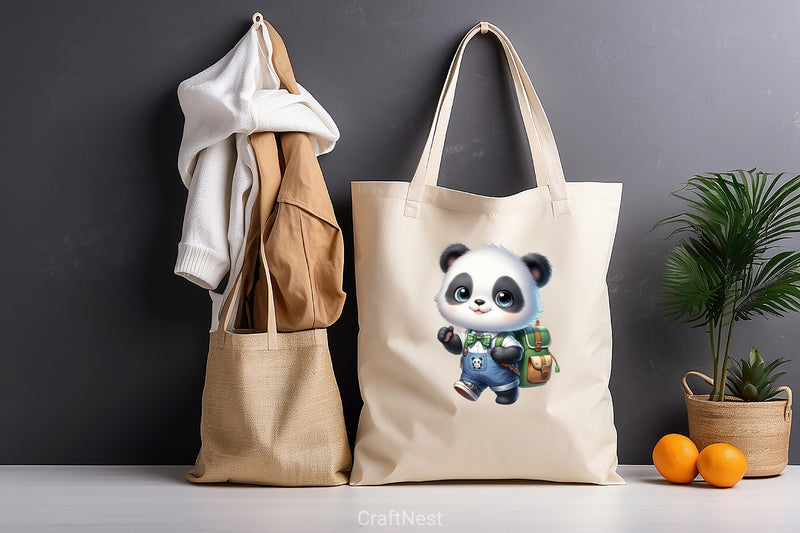 Panda Student Clipart Bundle - CraftNest - Digital Crafting and Art