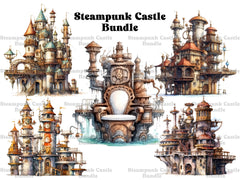 Steampunk Castles And Kingdom Clipart - CraftNest