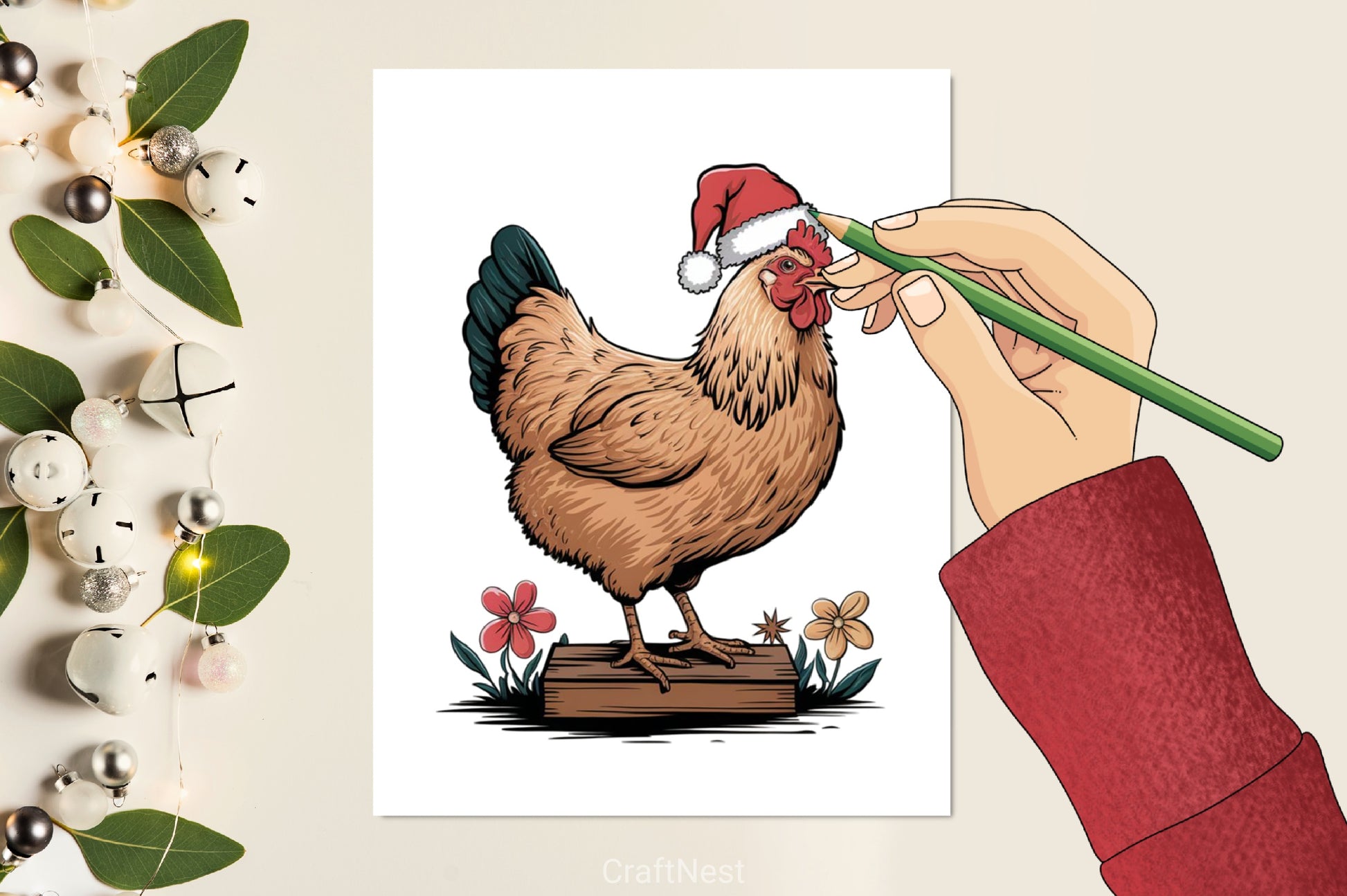 Christmas Animals Clipart Bundle 1 - CraftNest - Digital Crafting and Art