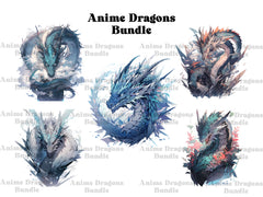 Manga Anime Dragons Clipart - CraftNest