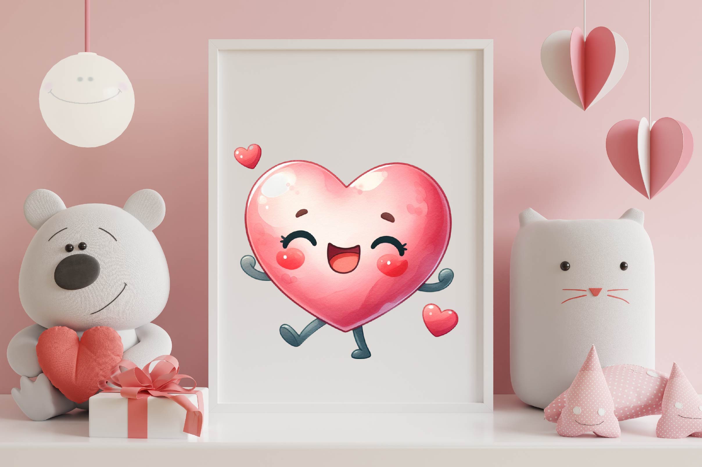 Cute Heart Character Clipart Bundle - CraftNest - Digital Crafting and Art
