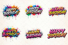 Happy Birthday Clipart Bundle - CraftNest - Digital Crafting and Art