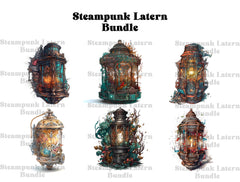 Steampunk Lanterns Clipart - CraftNest