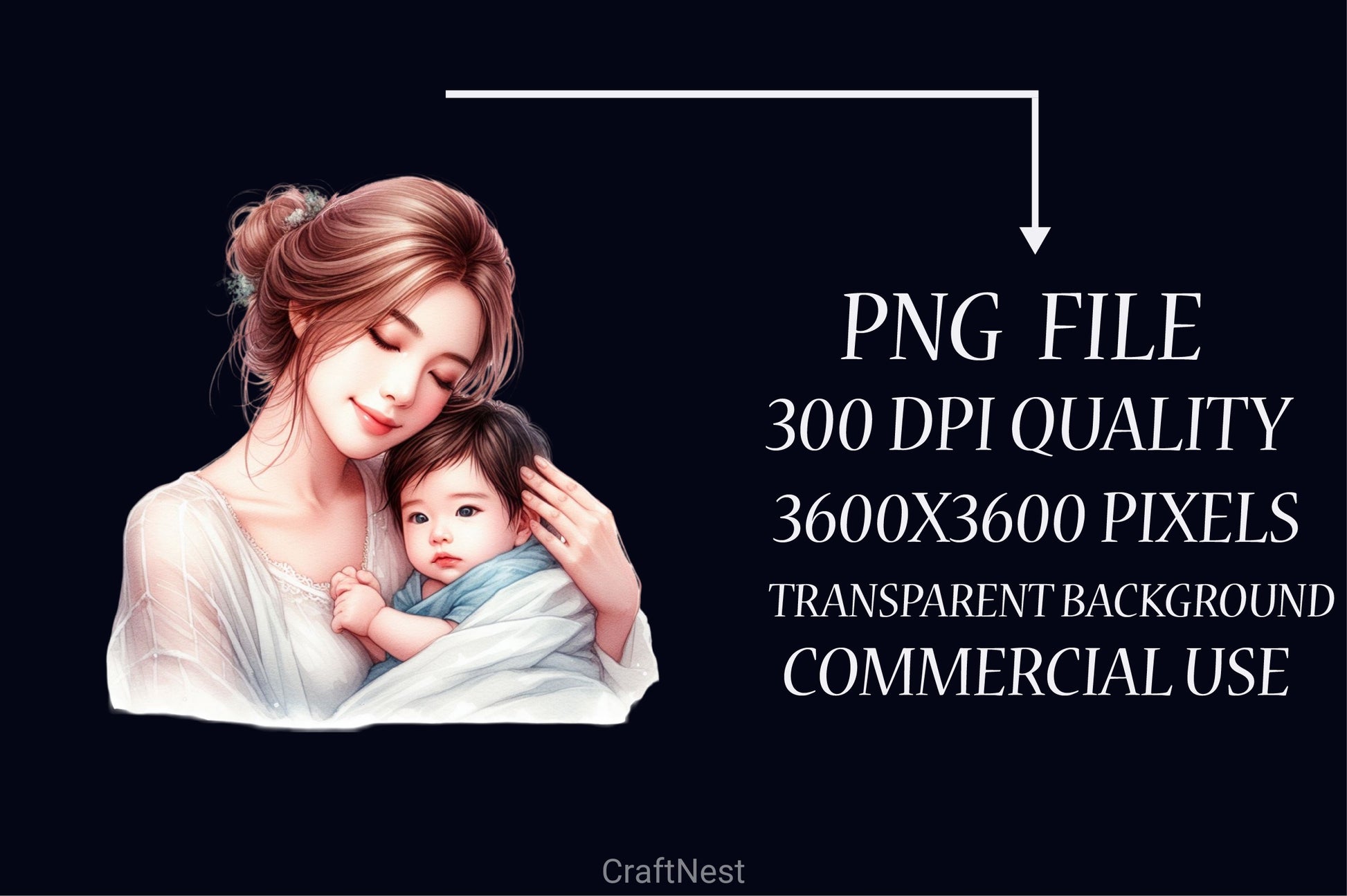 Mothers Day Clipart Bundle - CraftNest - Digital Crafting and Art