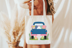 Easter Truck Monogram Clipart Bundle - CraftNest - Digital Crafting and Art