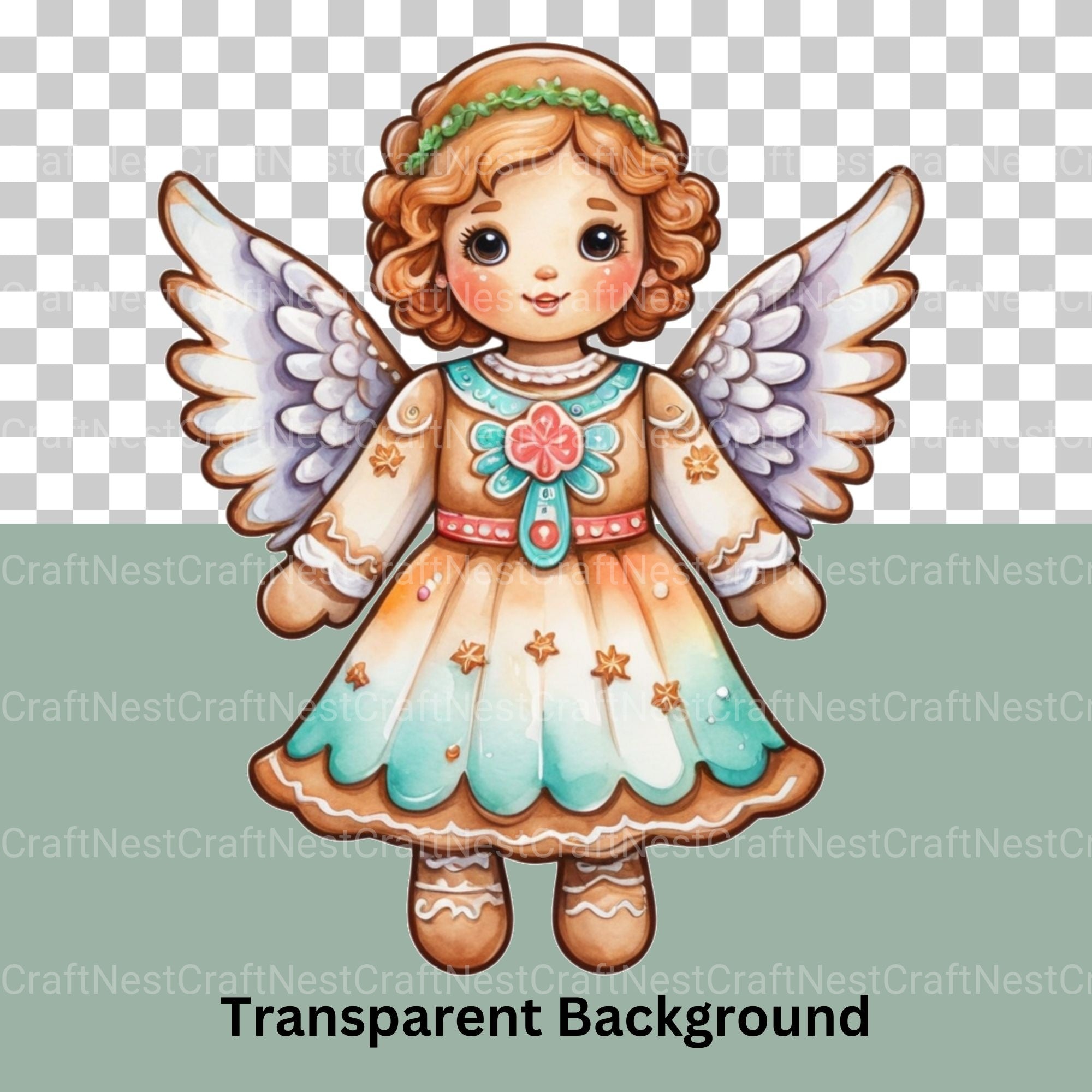 Gingerbread People Clipart Bundle - CraftNest - Digital Crafting and Art