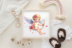 Cute Baby Angel Clipart Bundle 1 - CraftNest - Digital Crafting and Art