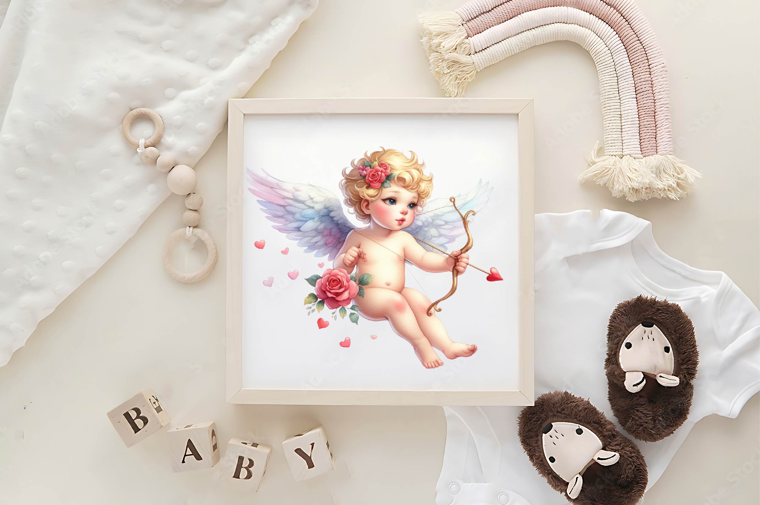 Cute Baby Angel Clipart Bundle 1 - CraftNest - Digital Crafting and Art