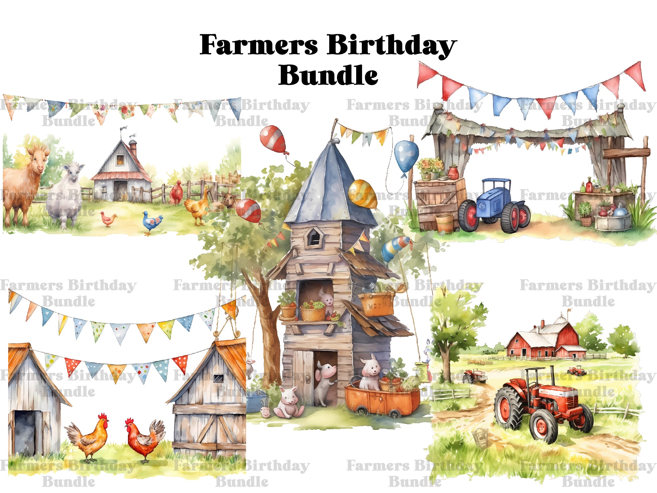 Farmers Birthday Clipart - CraftNest