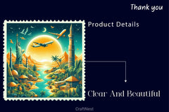 Travel Postage Stamp Clipart Bundle 3 - CraftNest - Digital Crafting and Art