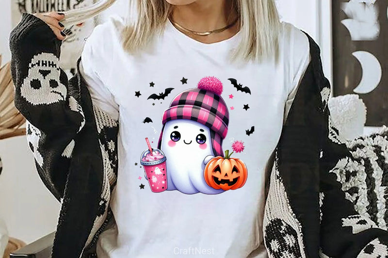 Cute Ghost Cute Halloween Clipart Bundle 7 - CraftNest - Digital Crafting and Art